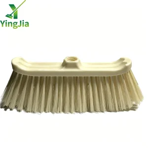 Light Beige Broom Head with Natural Broomstick 100 120 150cm for Office Concrete Escobas Para Barrer