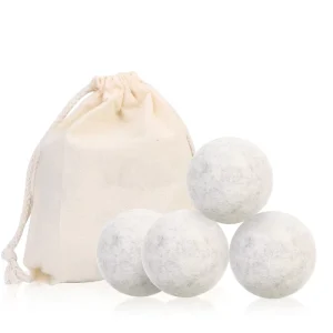 Light Grey Color Natural Organic Fabric Laundry Balls Premium Natural Fabric Softener Custom Laundry Balls Wool Balls for Dryer