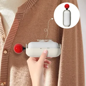 Light Luxury Lint Roller with Flip top Dustproof and Washable Design Built in Hidden Lint Removal Brush