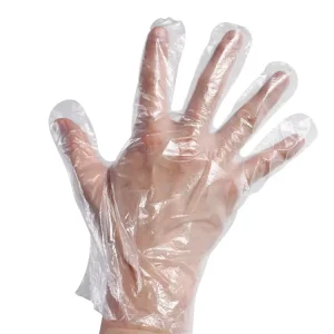 Lightweight 0.55g 0.6g Disposable Household Cleaning Gloves PE Plastic HDPE Disposable Gloves for Cleaning Home Use