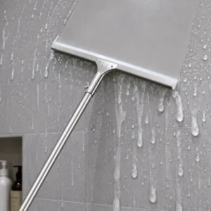 Lightweight Durable Eco Friendly Straight TPR Floor Squeegee Plastic Soft TPR Blade Streak Free Water Wiper Hospital Factory