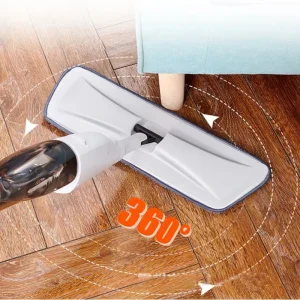 Lightweight Flat Floor Mop with Quick Release Handle and Reusable Microfiber Pads for Daily Apartment Cleaning