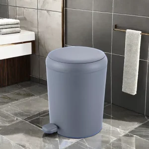 Lightweight Mini ABS Plastic Round Recycling Waste Bin with Foot Pedal Mini Trash Can