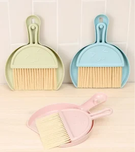 Lightweight PP TPR Broom Dustpan Kit Detachable Pet Hair Keyboard Cleaning Tool with Ergonomic Design