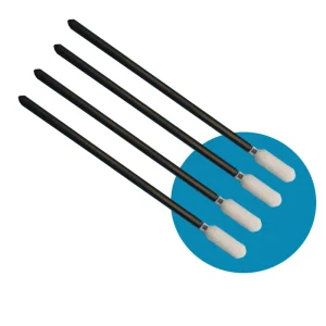 Lint Free Black Handle Cleanroom Precision Sponge Swab Car Cleaning Foam Swab Dust Removing Detailing Swab