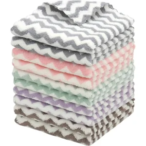 Lint-Free Microfiber Eco-Friendly Multi-Purpose Cleaning Cloth Super Absorbent Strong Cleaning Capacity 25x25cm Kitchen