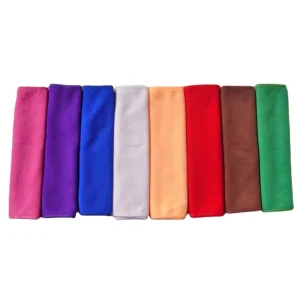 Lint Free Warp Knitting Super Absorbent 40 X 40cm Microfiber Plush Cloth for Dish Usage
