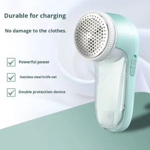 Lint Remover for Woolen Clothes Pants Bed Sheets Household Rechargeable USB Plastic Portable Automatic Stainless Steel Blade 1 3