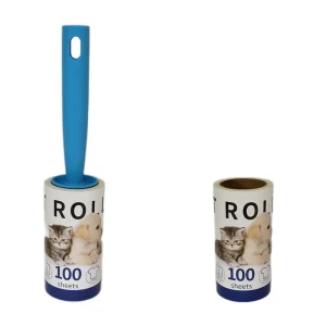 Lint Roller Pet Hair Extra Sticky with Upgraded Handles Portable Lint Remover Clothes Furniture Carpet Dog Cat Hair Removal Tool