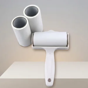 Lint Roller with 60 Sticky Refill Sheets for Pet Hair Removal on Clothes Sofa Carpet & Fabric Cleaning