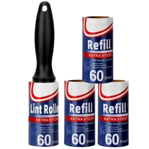 Lint Rollers for Pet Hair Remover for Couch Clothes Furniture and Carpet Tackiness Extra Sticky Tear Paper Lint Roller