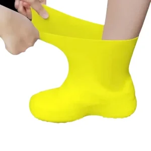 Lip Resistant Rubber Rain Boot Gear Overshoes for Outdoor and Camping Rainy Day Travel Accessories