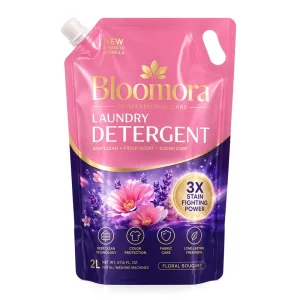 Liquid Laundry Detergent Spout Pouch with Handle Soft Touch Heavy Duty Stand up Refill Bag Custom Logo