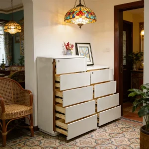 Living Room Bedroom Chest Drawers Wall Multi Drawer Storage Cabinet Entryway Luxury High End Small Apartment Home Furniture