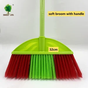 Long Broom Handle PP Soft Brooms with Handle for Brooms & Dustpans