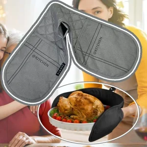 Long Double Oven Mitt Factory Price Chef Kitchen Gloves Baking Heat Resistant Quilted Double Oven Glove