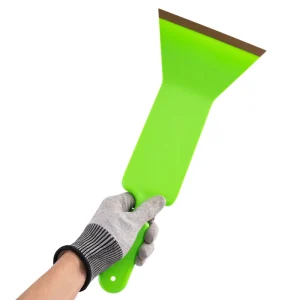 Long Handle Auto Bulldozer Scraper Front Windshield Foil Tools Window Tinting Tool Squeegee with PTFE Edge