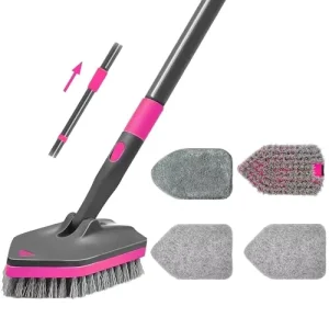 Long Handle Bathroom Scrub Brush PP Plastic Bath Brush Cleaning Mop for Ceramic Tile Floor Toilet Bath Brushes