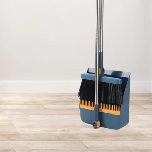 Long Handle Broom Dustpan Combo Set Indoor Cleaning for Kitchen Office Lobby Floor Bristle Material Dust Pan Brush