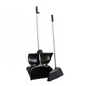Long Handle Broom and Dustpan Set for Home Use