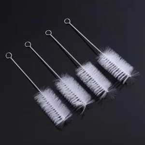 Long Handle Brush with Nylon Stainless Steel Suction Tube Plastic Glass Container Kettle Cleaning Brush for Catheter Cleaning