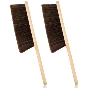 Long Handle Cleaning Dust Brush Wooden Handle Multifunctional Bed Brush with Solid Wood Handle Encryption Bristles