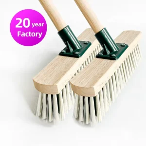 Long Handle Deck Scrub Brush PP Hard Dust Home Cleaning Household Bathroom for Floor Squeegee Cleaning 11 Inch