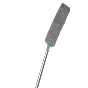 Long Handle Duster Cleaning Brush Telescopic Rectangular Mop Head Durable Steel Plastic Metal Material Floor Use