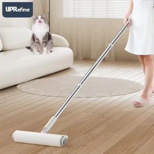 Long Handle Eco-Friendly Portable Sticky Mop for Pet Hair and Clothes Large Size Adhesive Floor Lint Roller Manual Style