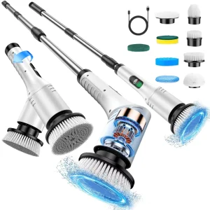 Long Handle Electric Cordless Scrubber Household Kitchen Plastic Floor Cleaning Brush Tools Mops Made in China