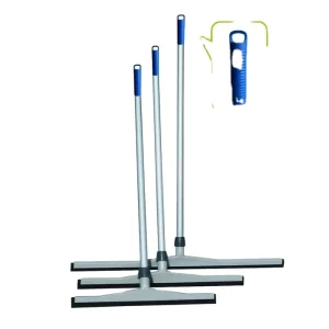 Long Handle Floor Water Wiper Rubber Squeegee Plastic Floor Squeegee with Rubber Blade