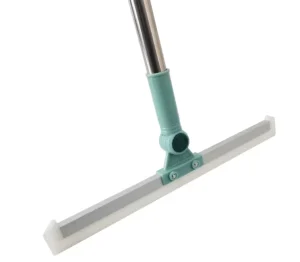 Long Handle Heavy Duty Floor Squeegee Broom for Garage Bathroom Tile Marble Glass Window with Silicon Rubber Floor Scrubber