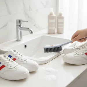 Long Handle PP PET Eco Friendly Bathroom Cleaning Brush Set with Soft Bristles for Floor Shoes Tiles Carpets