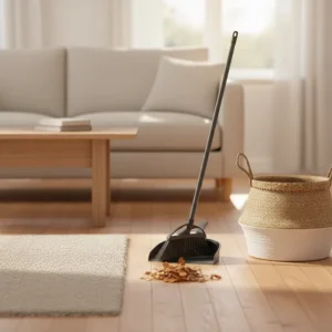 Long Handle Stainless Steel Portable Household Broom Stick Set PP+PET Brush Outdoor Cleaning Mop Dustpan Included Pet