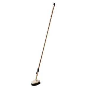 Long Handle Telescopic Pole Scrub Brush Hangable Ceiling Cleaning Brushes for Tile Plastic Floors Floor Ceiling Cleaning Brush