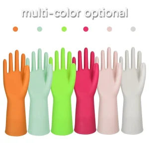 Long Nitrile Household Gloves for Home Work Cleaning, Kitchen, and Dishwashing