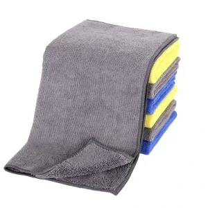 Long Short Fiber 40x40cm 300 GSM Car Wash Microfiber Cleaning Cloth Customized Logo and Package
