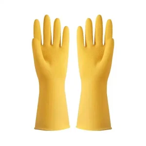 Long Sleeve Kitchen Wash Dishes Household Gloves Cleaning Waterproof Long Sleeve Red Rubber Latex Gloves Tools