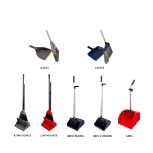 Long Steel Handle Brooms with Upright Dustpan Cleaning Product Supplies Broom and Dustpan Set Sweeping Combo Broom Dustpan