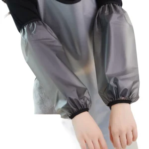 Long Waterproof Solid Color Oil-proof Work Oversleeve Adult Students PVC