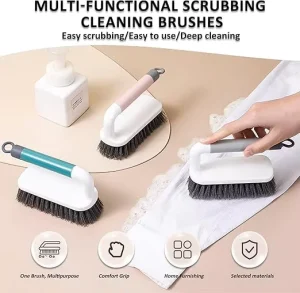 Long handle PP Eco Friendly Handheld Laundry Shoe Brush Soft Nylon Bristle Multi functional Household Shoe Cleaning Tool Gentle