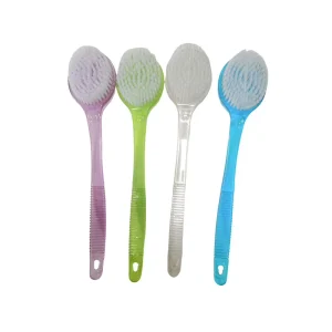 Long handled PP Bath Brush Bathroom Scrubbing Brush with Soft Bristles Back Scrubber Massage Shower Brush