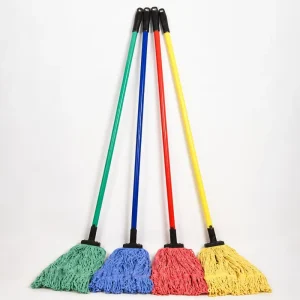 Loop-End Blended Mops with Tail Band Quick Easy for Hospital Hotel Industrial Cleaning