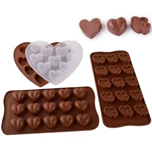 Love Shaped Chocolate Cake Baking Mold Ice Lattice Crystal Silicone Mold