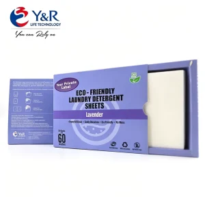 Low Foam Easy to Rinse Eco friendly Disposable Solid Custom Laundry Detergent Sheets & Tablets