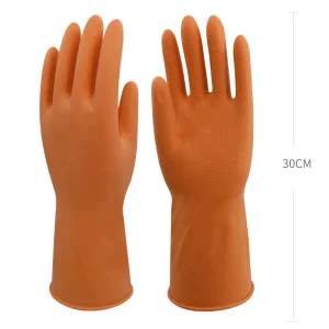Low MOQ Household Rubber Gloves Natural Latex Kitchen Gloves