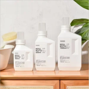 Low Moq 400ml 600ml 1000ml High Quality Refill New Design Laundry Liquid Cleaning Washing Detergent Bottle