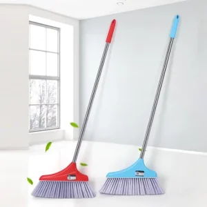 Low Price Stainless Steel Long Handle PP Bristle Broom for Floor Cleaning