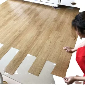 Luxury Anti Slip SPC Interlock Plastic Flooring Waterproof Modern Wooden Vinyl Wear Resistant For Staircase PVC