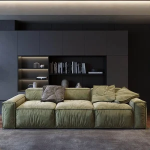Luxury Assembly Square Corner Sofa Modular Couch Fabric Customized Color Living Room Furniture Sectional Sofa Set Furniture